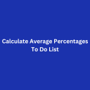 Calculate Average Percentages To Do List icon