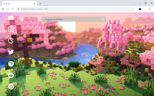Cherry Grove Minecraft Live Wallpaper screenshot