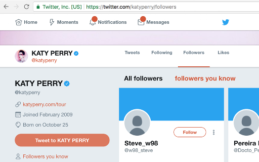 Twitter Demetricator screenshot