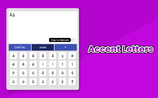 Accent Letters screenshot
