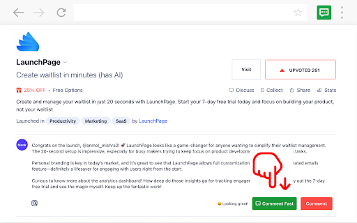 Comment Fast - AI Comment Generator for Social Media screenshot