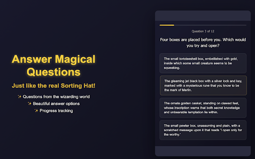 Harry Potter House Quiz screenshot