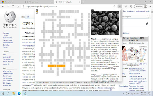 WikiCros | Wikipedia Crossword screenshot