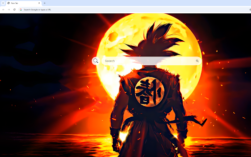 Ocean Glow with Goku Live Wallpaper screenshot