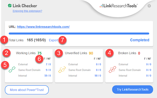 Free Link Checker by LRT screenshot