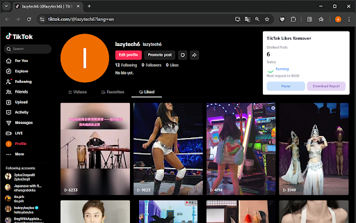 Likes Remover for TikTok screenshot