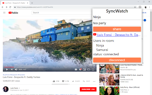 Sync Watch screenshot