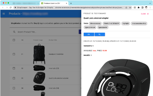 ShopScraper - Spy Tool & Scraper for Shopify screenshot