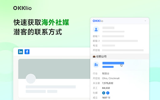 OKKI io 外贸客户开发邮箱地址查找工具 screenshot