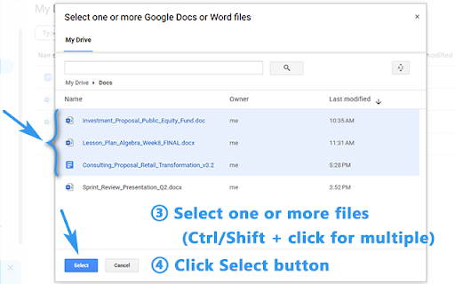 Docs to PDF (Bulk Convert for Google Drive) screenshot