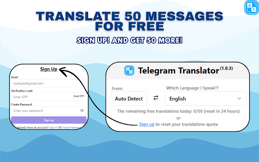 Telegram™ Web Translator screenshot