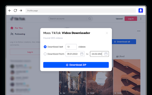 Mass TikTok Video Downloader screenshot