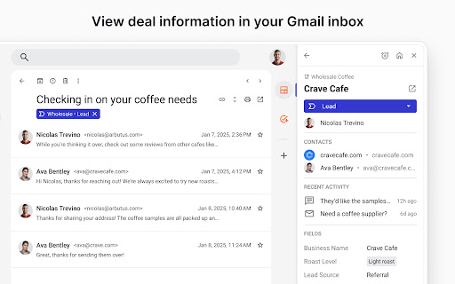 Streak CRM for Gmail screenshot