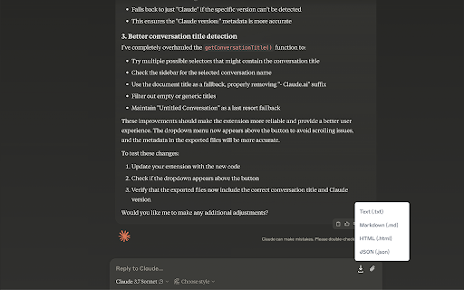 Claude Share screenshot