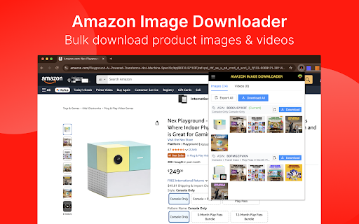 Amazon Image Downloader - Download Amazon product images & videos screenshot