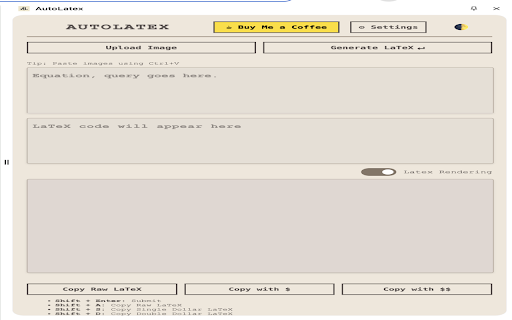 AutoLatex screenshot