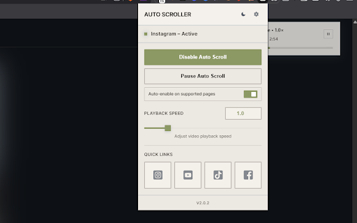 Auto Scroller for Reels, Shorts & TikTok screenshot