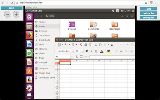 Ubuntu free online linux server screenshot