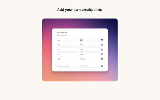 Tailwind responsive breakpoint display screenshot