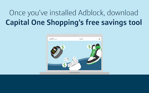 Adblock from Capital One Shopping screenshot