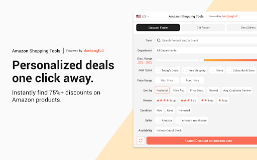 Amazon Shopping Tools screenshot