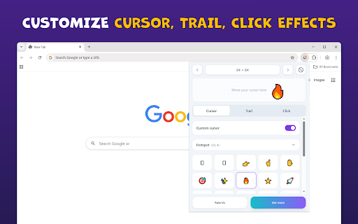Custom Cursor & Cursor Trails screenshot