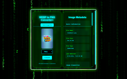 WEBP to PNG Converter screenshot