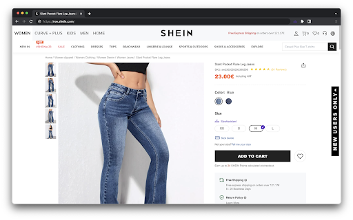 SizeAssistant screenshot