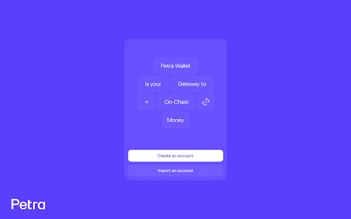 Petra Aptos Wallet screenshot