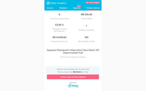 Seller Analytics by Lexos screenshot