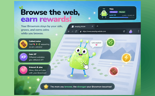 Browmi: Virtual Pet Browser Companion screenshot