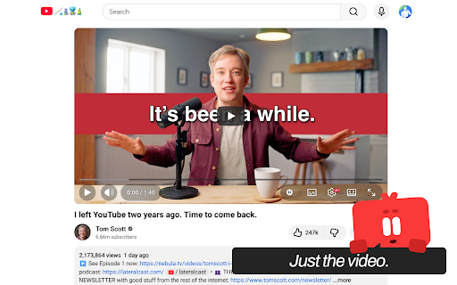 Mono for YouTube screenshot