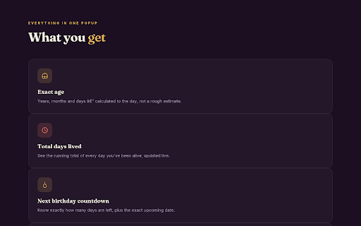 Birthday Calculator screenshot