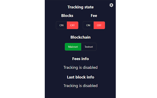 Bitcoin blocks tracker screenshot