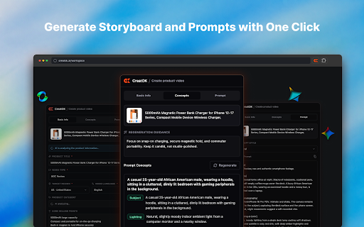 CreatOK - TikTok Transcript Generator & AI Video Prompt screenshot