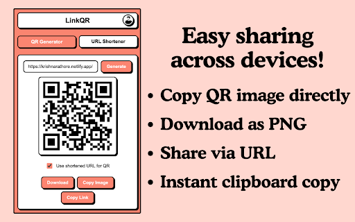 LinkQR - ShortURL & QR Code Generator screenshot