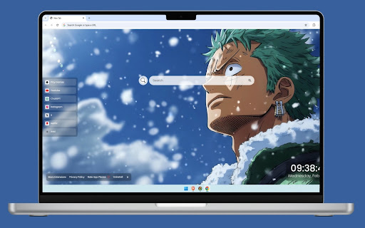 Zoro Winter One Piece Live Wallpaper screenshot