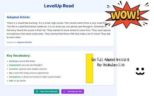 LevelUp Read screenshot