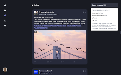 Simplify Mastodon screenshot