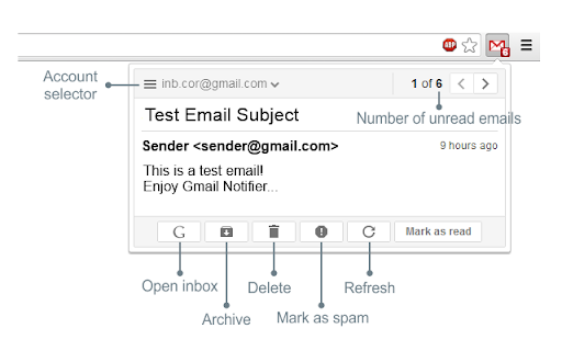 Notifier for Gmail™ screenshot