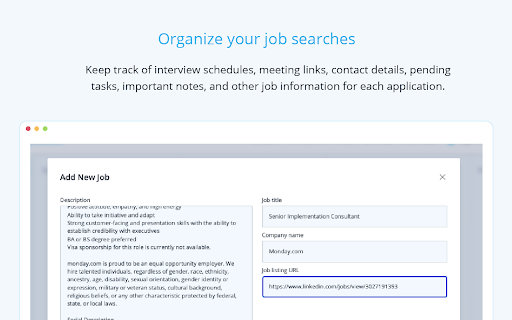 Jobscan: Job Search Tracker screenshot