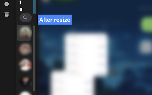 FB Messenger Chat List Resizer screenshot