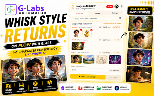 GLabs Automator - Automate Google Labs AI Tools screenshot