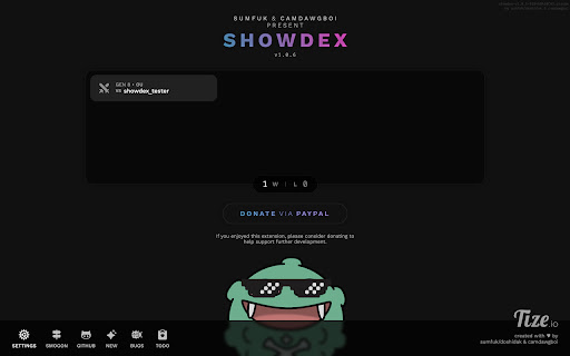 Showdex screenshot