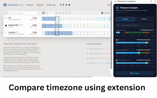 Timezone Compare - World Clock & Time Zone Converter screenshot