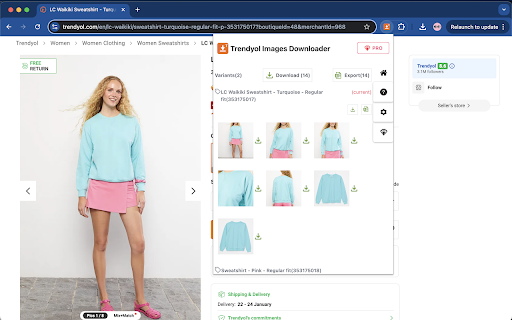 Trendyol Images Downloader screenshot