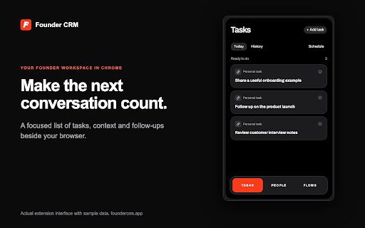 Founder CRM screenshot