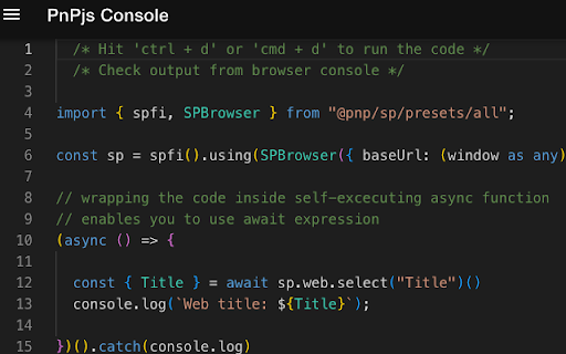 SP Editor screenshot
