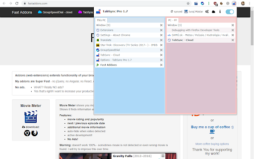 TabSync Pro screenshot