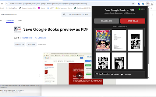 Save Google Books preview as PDF screenshot